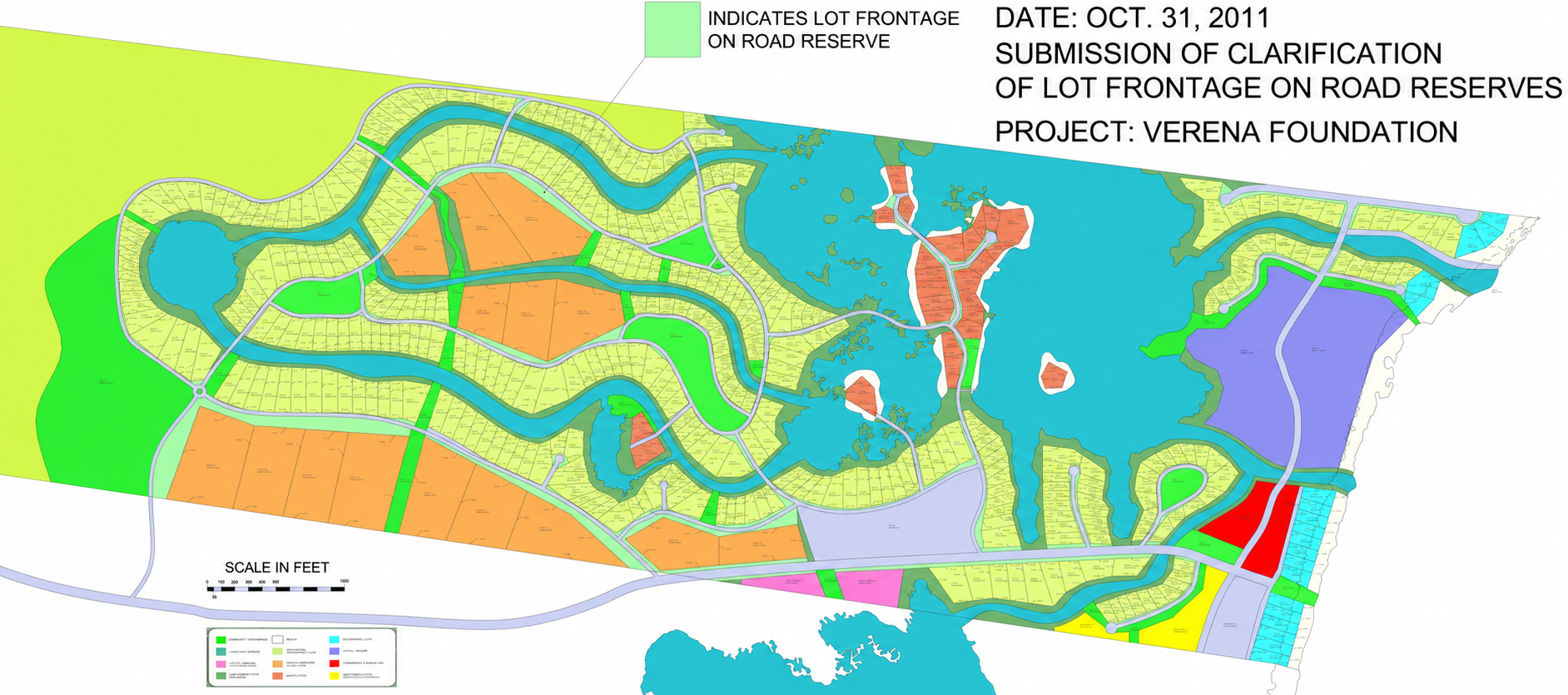 Official Verena Foundation 1,000-acre subdivision map